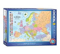 EuroGraphics 6000-0789 - Puzzle Carte d'europe (1000 pièces)