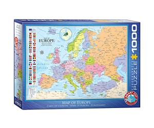 Eurographics 6000-0789 - Puzzle Carte d'europe (1000 pièces)