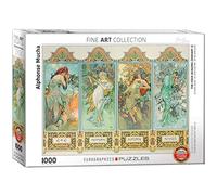 Eurographics 6000-0824 Les Quatre Saisons par Alphonse Mucha Puzzle Divers 48 x 68 cm