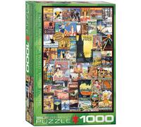 EUROGRAPHICS Affiches de voyage puzzle 1000 pièces