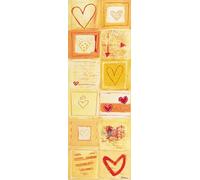Eurographics anf1022 Anna Flores Love Lettres en Jaune 35 x 100 cm