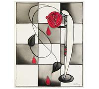 Eurographics DEH1102 24 x 30 cm-Droite Halliday par Lady D.