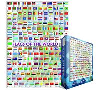 Eurographics Drapeau Du Monde 1000 Pièce Puzzle 680mm x 490mm