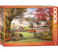 Eurographics Puzzle – Dominic Davison : Vieille ferme de citrouilles – 1000 pièces multicolore