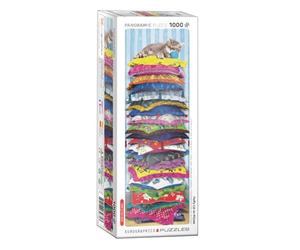 Eurographics EG60105631 Puzzle 1000 Pièces Peluche Kitty sur Oreillers Divers