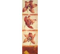 Eurographics fdv4863 'Corail Orchidée Trilogy' par Fabrice de Villeneuve 30 x 30 x 100 cm