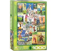 Eurographics Golf - Vintage Collage Puzzle (1000 Piece)