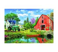 EUROGRAPHICS Grange rouge Puzzle 1000 pièces