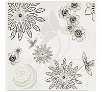 Eurographics KAK1112 Motif Ombre Blanches Lace'Par Kate Knight 18 x 18 cm