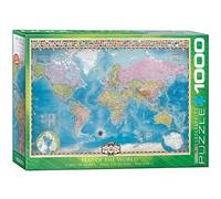 Eurographics Map Of The World Puzzle (1000-Piece)