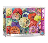 EuroGraphics- Parapluies asiatiques en Papier Puzzle, 6000-5317, Coloris Assortis, 1000