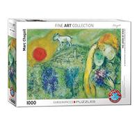 Eurographics Puzzle 1000 pièces « Marc Chagall : Les Amoureux de Vence », Multicolore