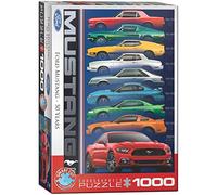 Eurographics Puzzle 50e Anniversaire Ford Mustang – 9 voitures – 1000 pièces – Multicolore