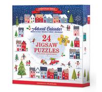 Eurographics Puzzle Calendrier de l'Avent Christmas Town, 24 puzzles, 24 x 50 pièces, 12.5 x 12.5 cm, 9924-5805