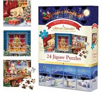 Eurographics 8924-5735 Merry Christmas Calendar Père Noël Puzzle