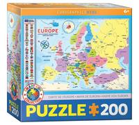 EUROGRAPHICS Puzzle Carte de l'Europe 200 pièces