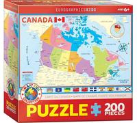 EUROGRAPHICS Puzzle Carte du Canada 200 pièces