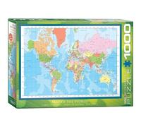 Eurographics - Puzzle - Carte Du Monde - 1000 Pièces