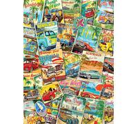 EUROGRAPHICS Puzzle Collage de voyage rétro 1000 pièces