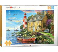 Eurographics Puzzle Cottage Lighthouse - Dominic Davison, 104 Teile, 6704-6024