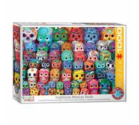Eurographics Puzzle Crâne traditionnel mexicain, 1000 pièces, 68 x 48 cm