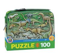 EUROGRAPHICS Puzzle dans une boîte à goûter Dinosaure 100 pièces