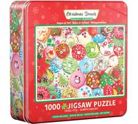 EUROGRAPHICS Puzzle dans une boîte en métal Donuts de Noël 1000 pièces