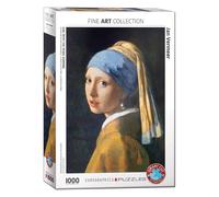 Eurographics Puzzle Das Mädchen mit dem Perlenohrring von Jan Vermeer, 1000 Teile, 68 x 48 cm, 6000-5158