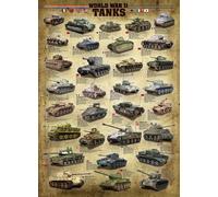 EUROGRAPHICS Puzzle de chars de la Seconde Guerre mondiale 1000 pièces