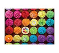 EUROGRAPHICS Puzzle de gâteau arc-en-ciel 1000 pièces (Cupcake)