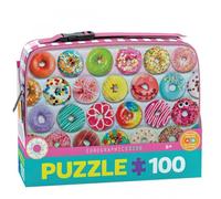 Eurographics Puzzle Delightful Donuts mit Lunchbox, 100 Teile, 48 x 33 cm, 9100-5825
