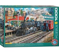 Eurographics Puzzle Der alte Bahnhof, Eisenbahn - Ken Zylla, 1000 Teile, 6000-5876