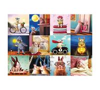 EUROGRAPHICS Puzzle Drôles de lapins 1000 pièces