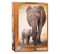EUROGRAPHICS Puzzle Eléphant et éléphant 1000 pièces