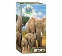 Eurographics Puzzle Eléphants, 250 pièces, 33 x 48 cm, 8251-5787