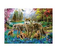 EUROGRAPHICS Puzzle Famille de loups au lac XL 500 pièces