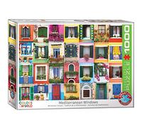 EuroGraphics - Puzzle fenêtre méditerranéenne Multicolore, 48 x 68 cm (EG60005350)