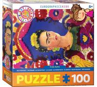 (EG61005425) - Eurographics Puzzle 100 Pc - Frida Self Portrait Frame