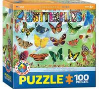 (EG61005485) - Eurographics Puzzle 100 Pc - Garden Butterflies