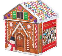 Eurographics Puzzle Gingerbread House in Blechdose, Smart Cut, Lebkuchenhaus, 550 Teile, 48 x 33 cm, 8551-5661