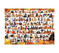 EUROGRAPHICS Puzzle Halloween Animaux 1000 pièces