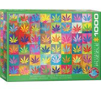 Eurographics Puzzle Hanf Wunderland, bunte Hanfblätter, 1000 Teile, 6000-5488