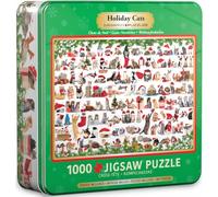 Eurographics Puzzle Holiday Cats in Blechdose, Smart Cut, 1000 Teile, 48 x 68 cm, 8051-0940