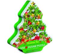 Eurographics Puzzle in Blechdose Christmas Tree, Smart Cut, 550 Teile, 33 x 48 cm, 8551-5663