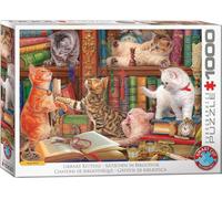 Eurographics Puzzle Kätzchen in Bibliothek - Image World, 1000 Teile, 6000-5913