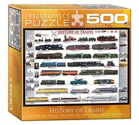 Eurographics Puzzles - Puzzle Histoire des trains - 500 pièces G