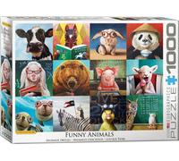 Eurographics Puzzle Lustige Tiere von Lucia Heffernan, 1000 Teile, 68 x 48 cm, 6000-5524