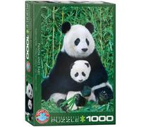 EUROGRAPHICS Puzzle Panda et jeune animal 1000 pièces