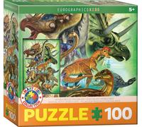 Eurographics Puzzle Pflanzenfressende Dinosaurier, 100 Teile, 48 x 33 cm, 6100-0360