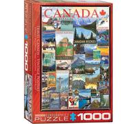 Eurographics Puzzle Reise Kanada Vintage Poster, 1000 Teile, 68 x 48 cm, 6000-0778